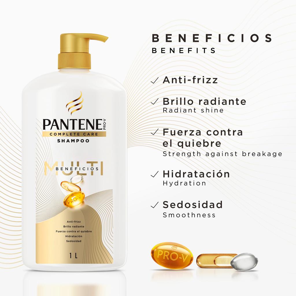 Pantene Pro-V Shampoo Complete Care Multi-Beneficios 1 L / 33.8 oz