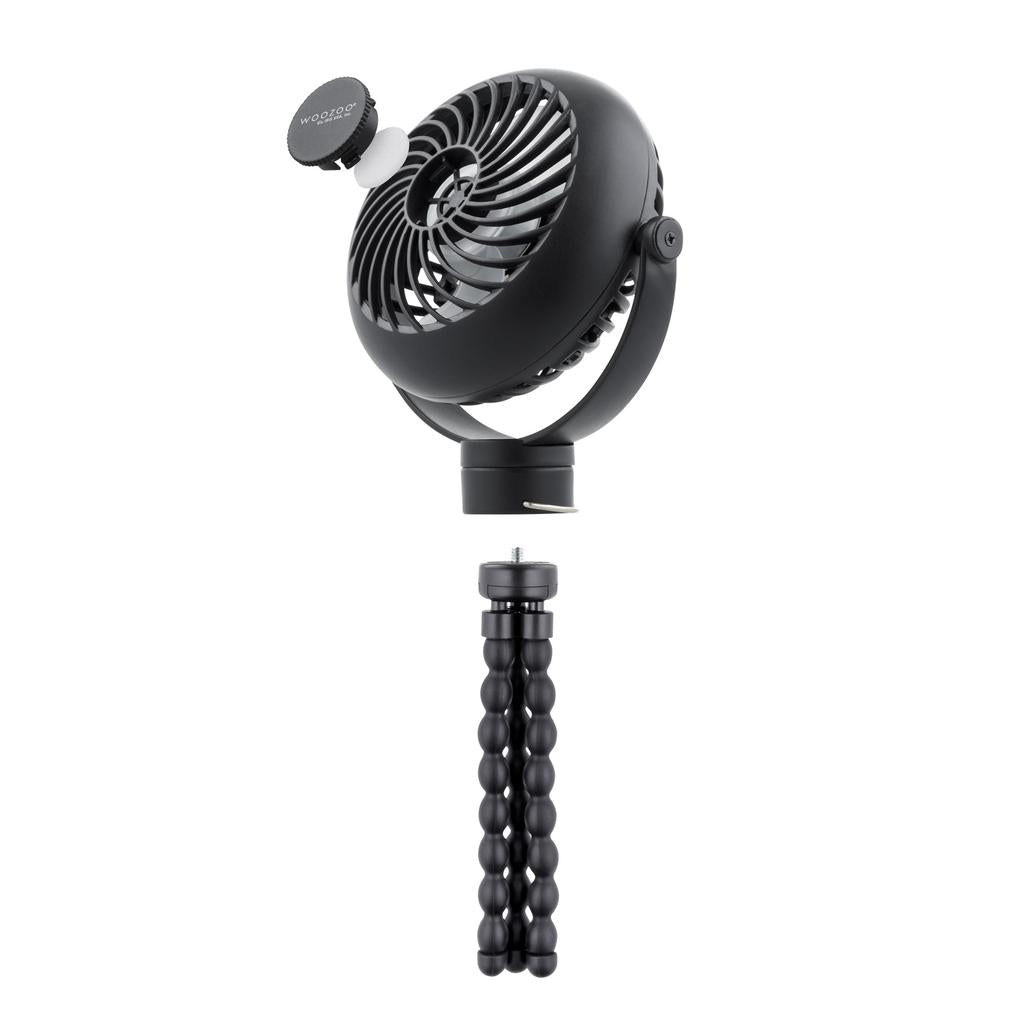 Woozoo Ventilador Personal Portátil Inalámbrico con Trípode Flexible