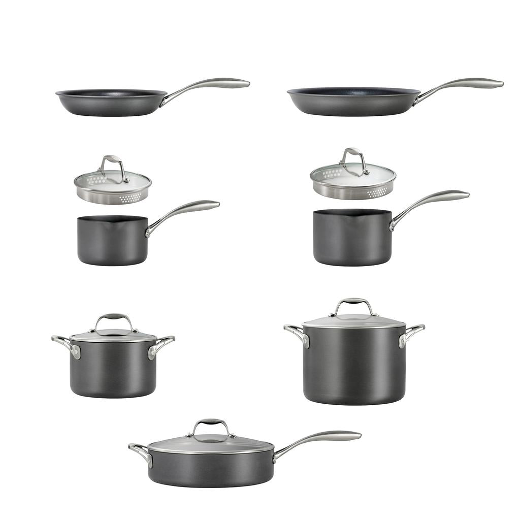Member’s Selection Juego de Batería de Cocina Aluminio Anodizado 12 Piezas