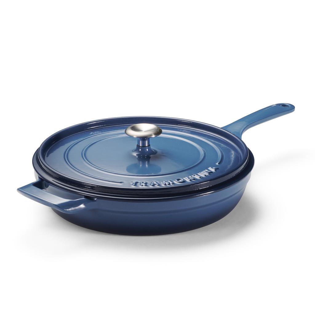 Tramontina Sartén de Hierro Fundido Esmaltado con Tapa 30.48 cm / 12"