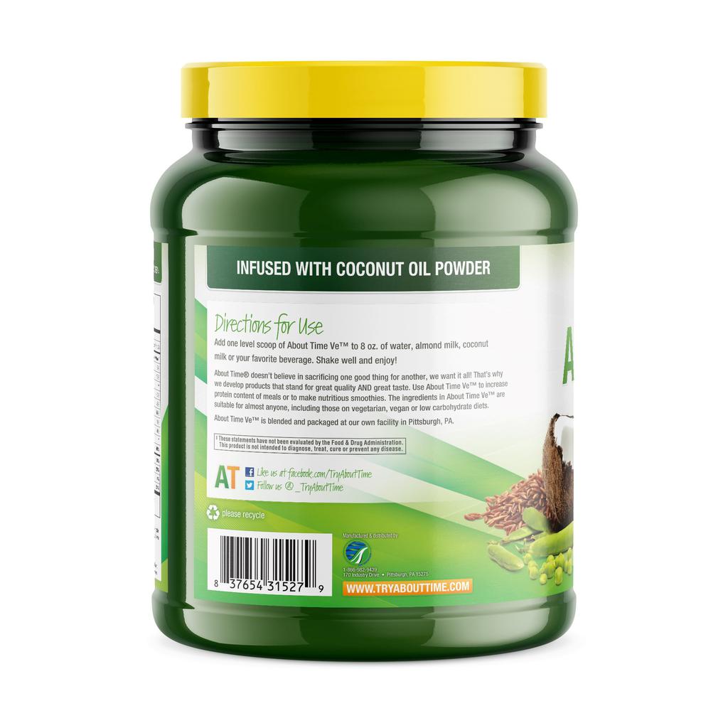 About Time Vé Proteína Vegana Sabor a Chocolate 908 g