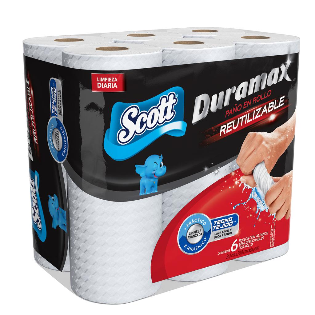 Scott Duramax Toallas de Cocina Reutilizables 6 Unidades / 70 Hojas