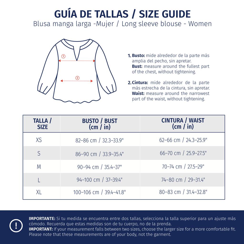 Hilary Radley Blusa de Manga Larga con Diseño de Rayas para Mujer