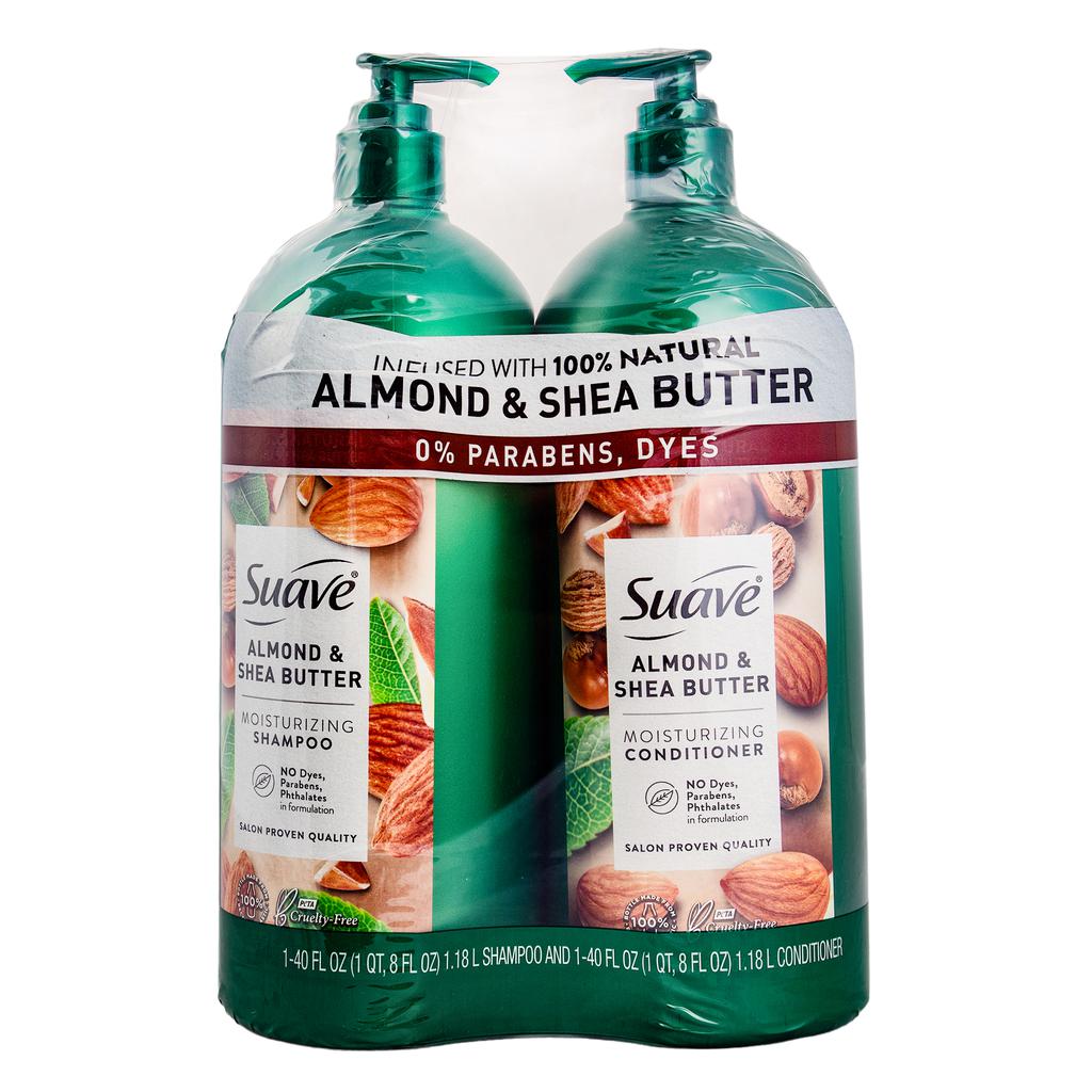 Suave Almendra y Karité Shampoo + Acondicionador 2 Unidades / 1.18 L