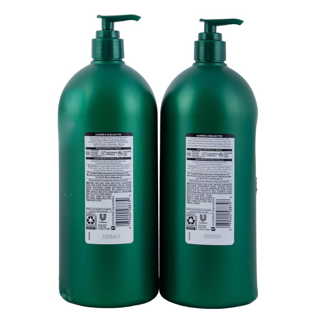 Suave Almendra y Karité Shampoo + Acondicionador 2 Unidades / 1.18 L