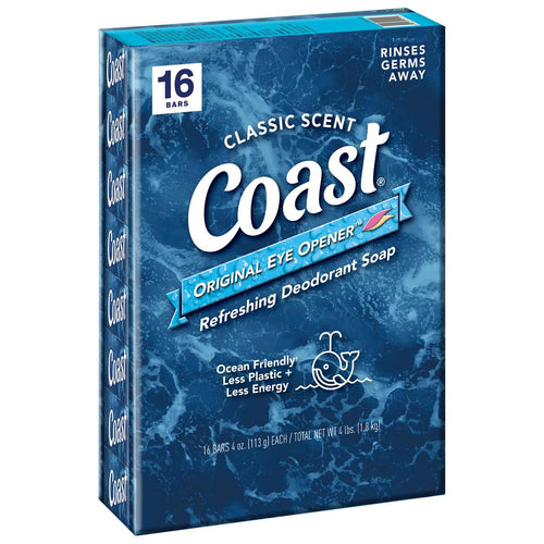 Coast Jabón de Baño con Aroma Pacific Force 16 Unidades / 113 g / 4 oz
