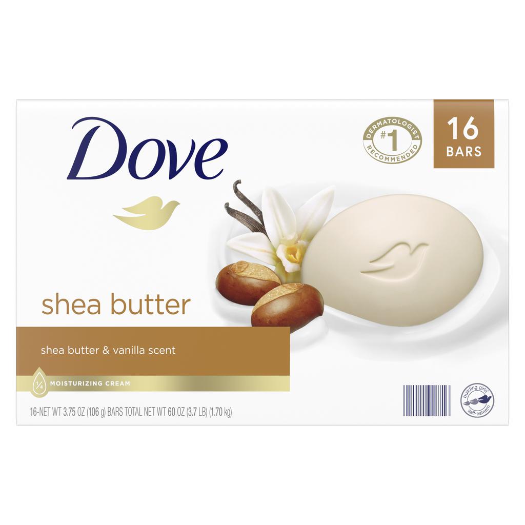 Dove Jabón en Barra con Manteca de Karité 16 Unidades / 106 g / 3.75 oz
