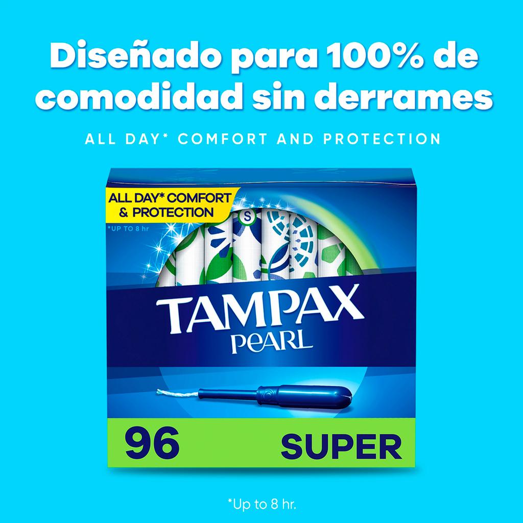 Tampax Pearl Tampones Super Absorbencia 96 Unidades