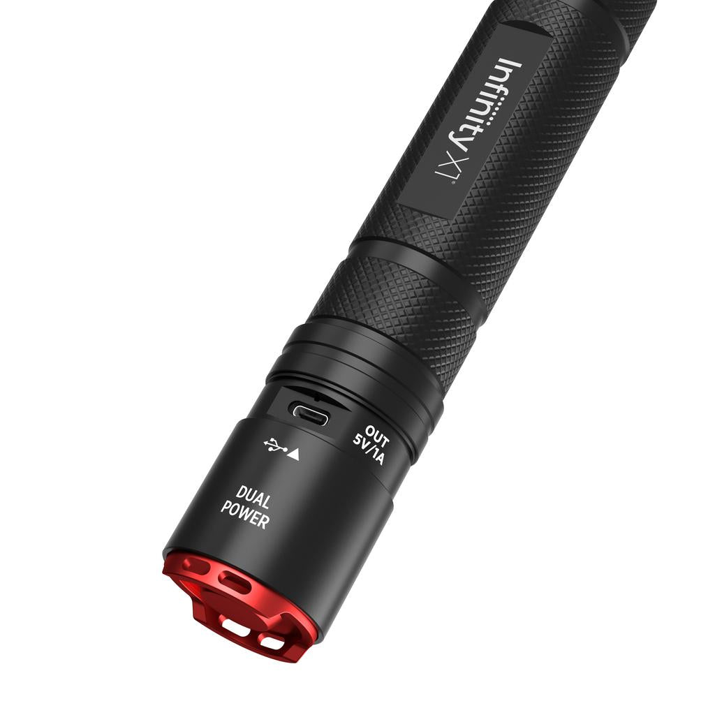 InfinityX1 Linterna de Doble Potencia con 3 Modos de Uso