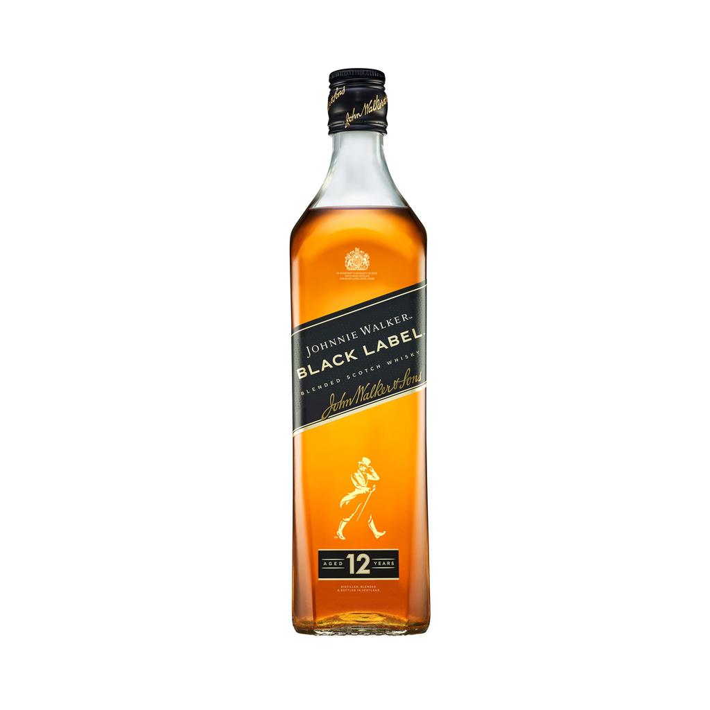 Johnnie Walker Etiqueta Negra 12 Años Botella de Whisky Escocés 1 L