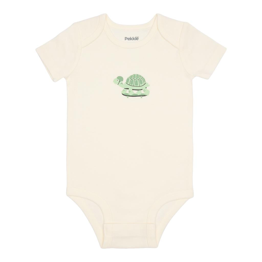 Pekkle Camisetas Body para Niño en Algodón 4 Unidades