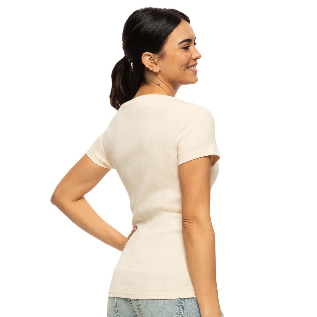 Jezebel Blusa Manga Corta Cuello Barco para Mujer