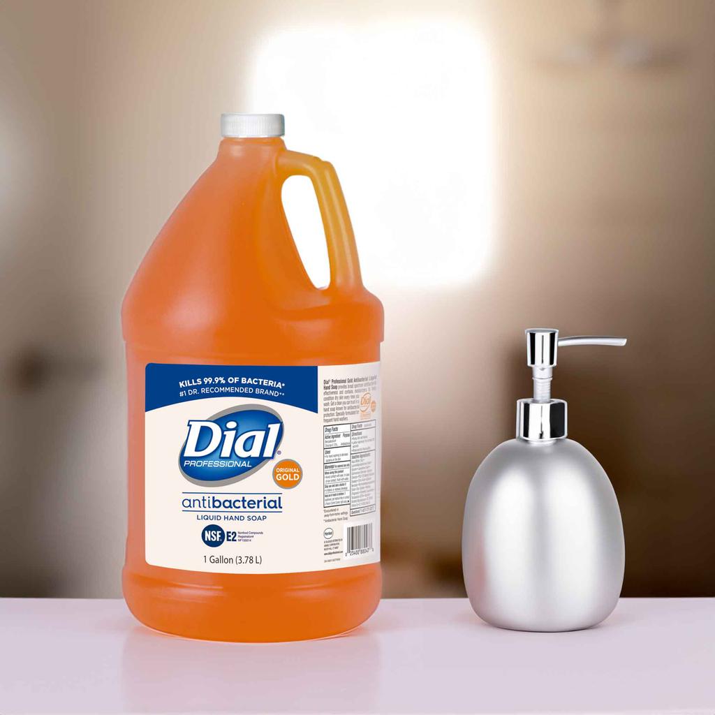 Dial Jabón Líquido Antibacteriano de Manos 3.78 L / 128 oz