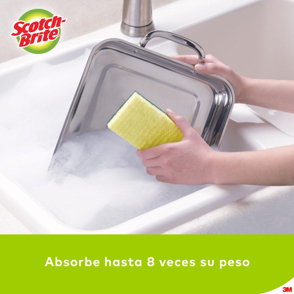 Scotch-Brite Esponja para Limpieza Pesada 6 Unidades