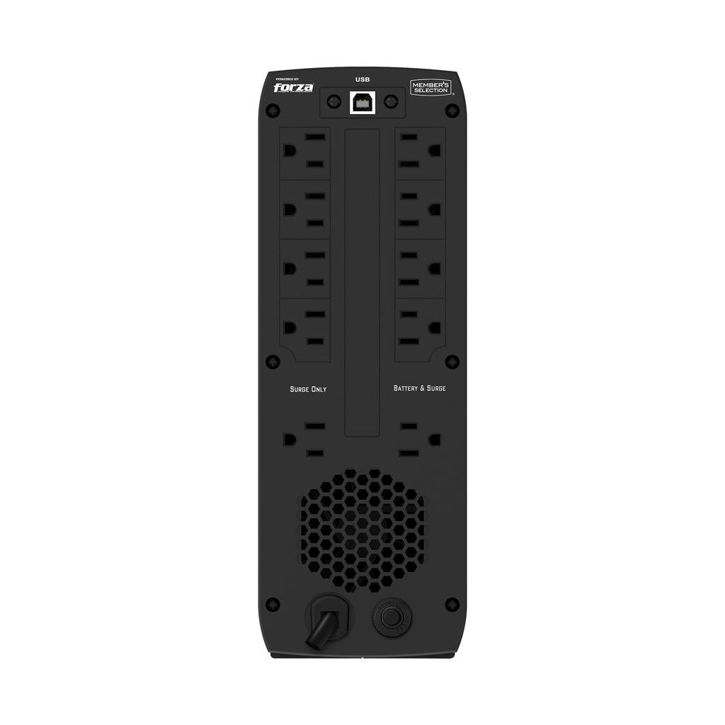 Member's Selection Respaldo de Batería UPS Inteligente con Protección contra Sobretensiones 1 000 VA / 600 W ST-1000MS