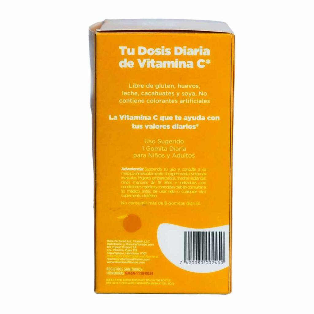 Fitamin Vitamina C en Gomitas Sabor Naranja 2 Unidades / 50 Gomitas