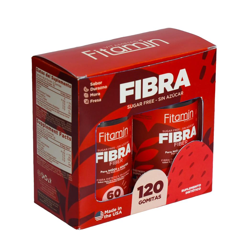 Fibramin Fibra Dietética Soluble en Gomitas Sin Azúcar 2 Unidades / 60 Gomitas
