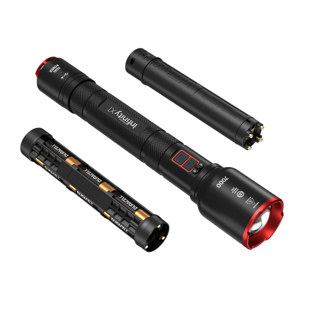 InfinityX1 Linterna de Doble Potencia con 3 Modos de Uso