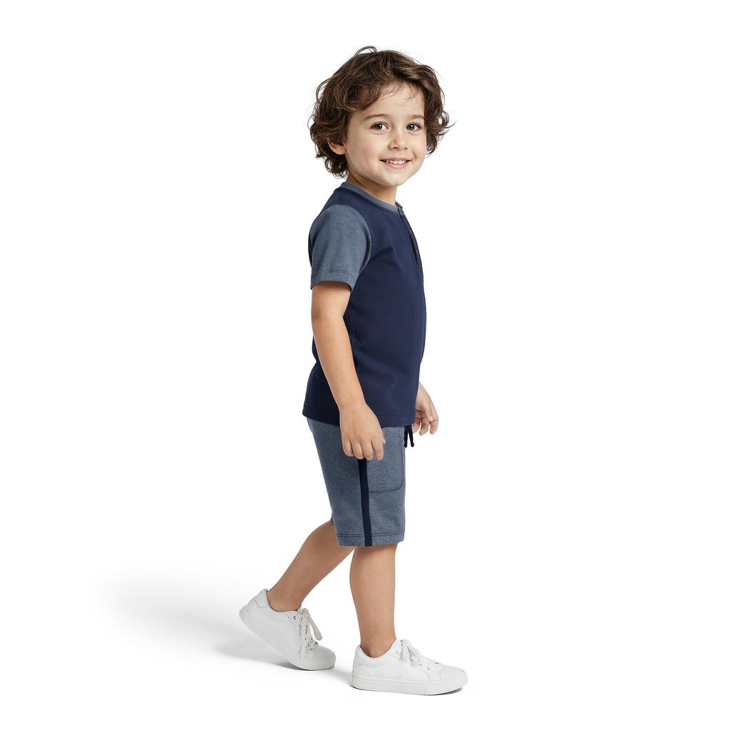 Splendid Conjunto de Camisetas y Bermuda para Niño 3 Piezas
