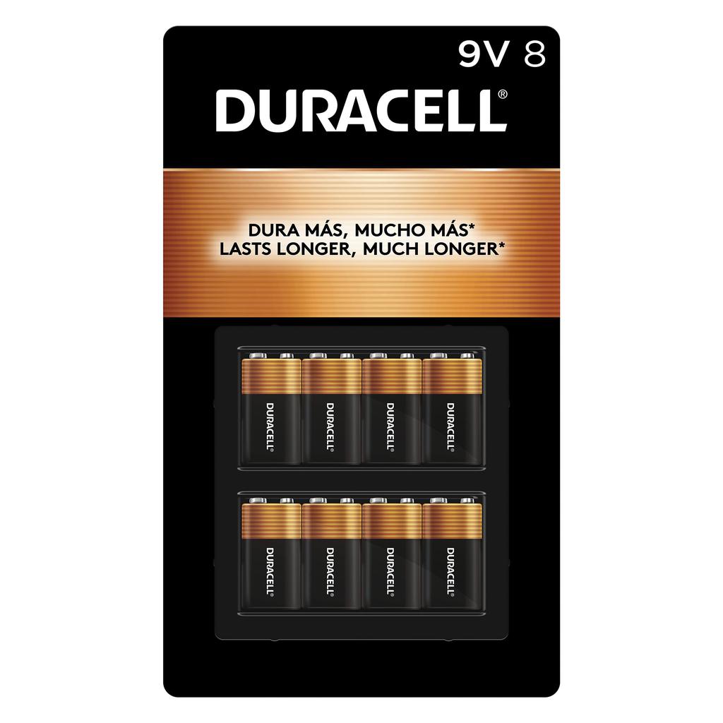 Duracell Baterías Alcalinas de 9 V 8 Unidades