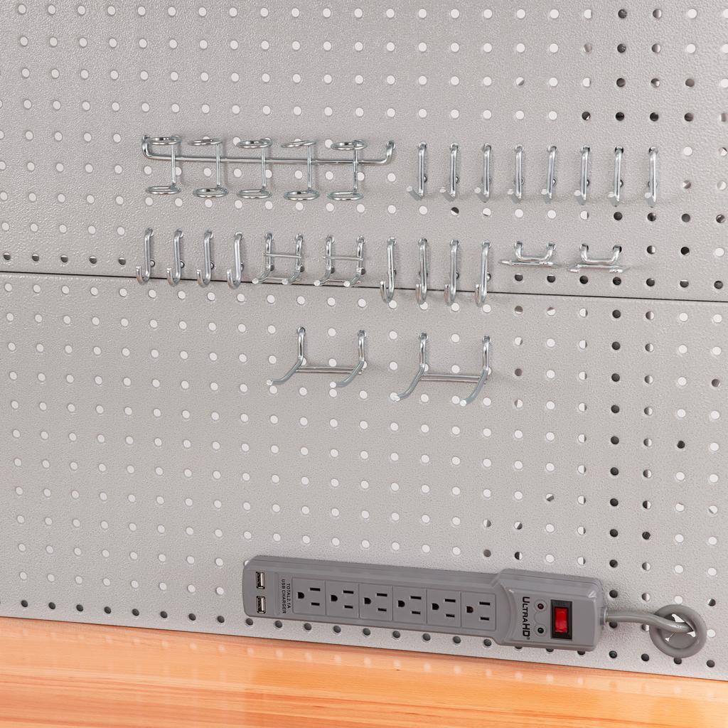 Seville Classics Mesa de Trabajo Iluminada UltraHD 121 cm x 60.96 cm x 165 cm / 48" x 24" x 65"