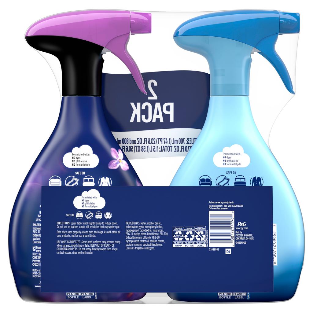 Febreze Ambientador en Spray para Telas Extra Strength 700 mL / 23.6 oz + Downy Calm 800 mL / 27 oz