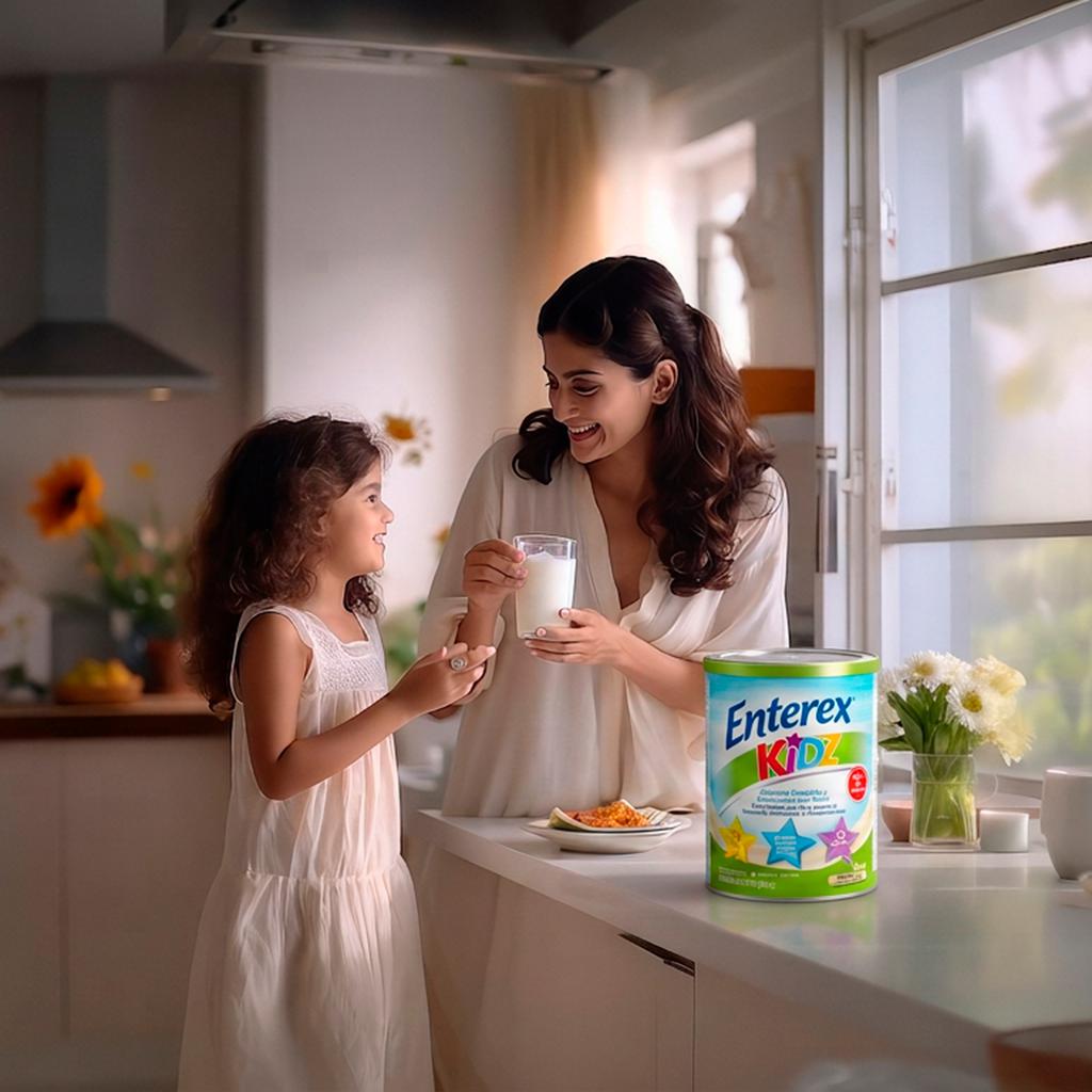 Enterex Kidz Suplemento Alimenticio Balanceado para Niños en Polvo Sabor a Vainilla 2 Unidades / 800 g / 28.2 oz
