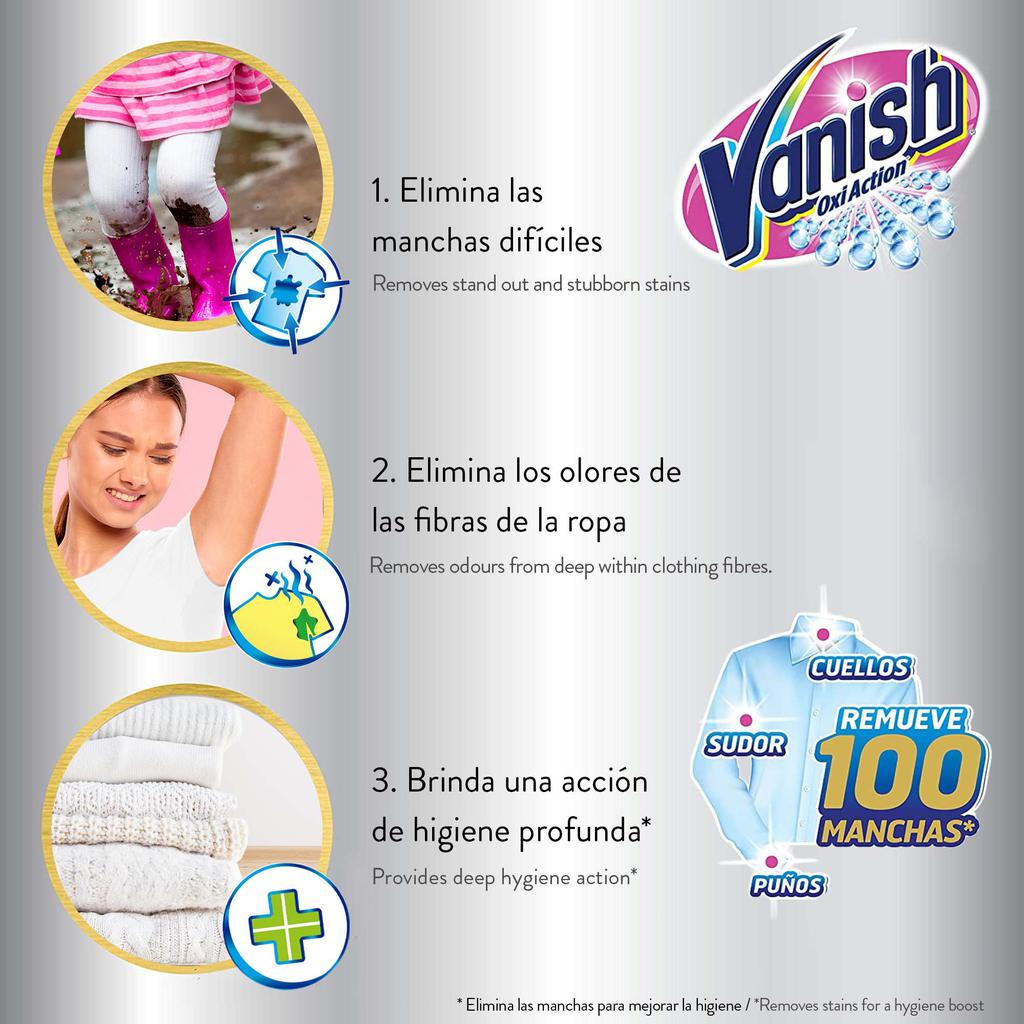 Vanish Quitamanchas en Polvo 2 Unidades / 900 g