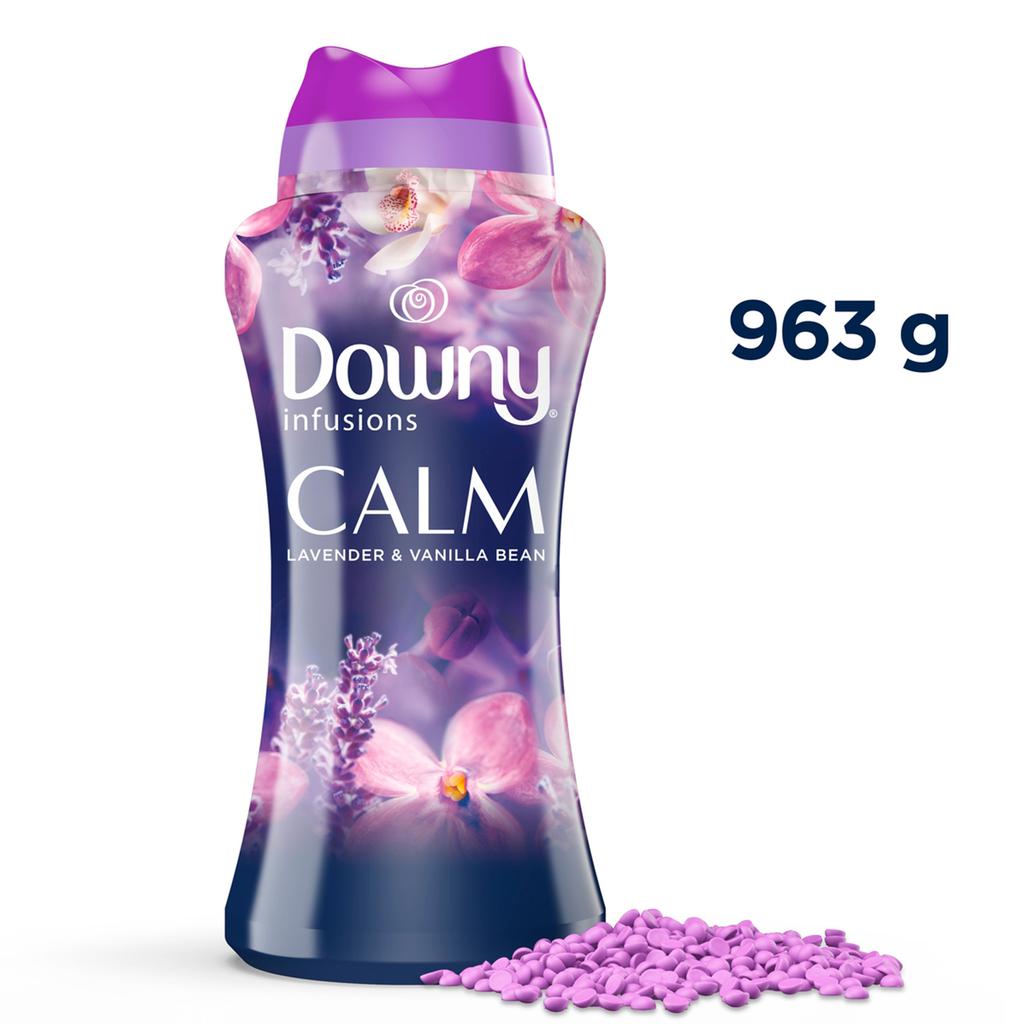 Downy Infusions Calm Perlas de Perfume Intensificadoras de Aroma a Lavanda y Vainilla 963 g / 34 oz