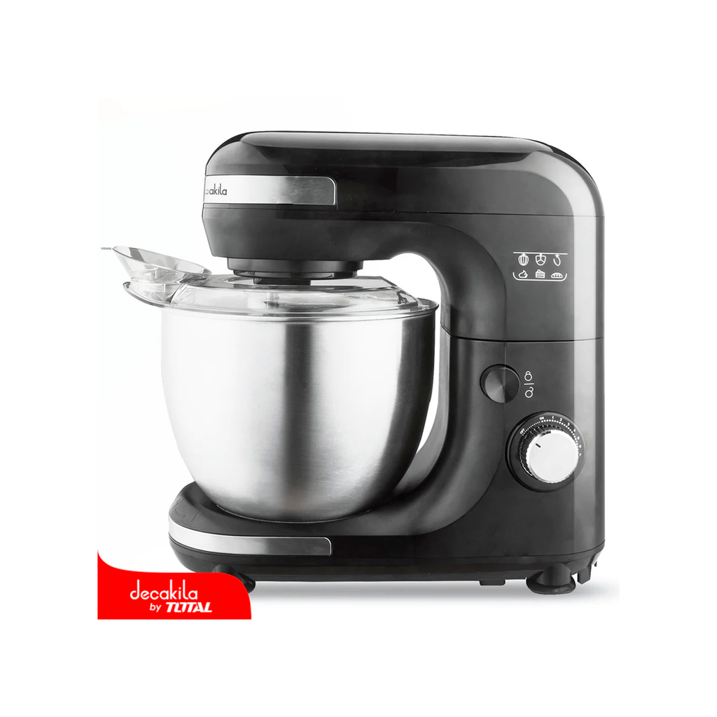 Batidora electrica de 7 velocidades con tazon inoxidable decakila mx003b negro