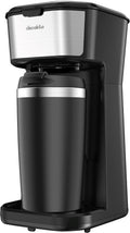Percoladora portátil personal con vaso 0.4 litros decakila kucf002b negro