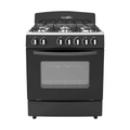 Estufa de gas 6 quemadores 30" decakila kugs004b negro