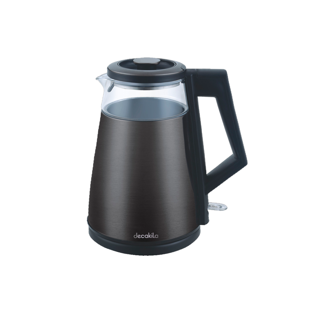 Tetera electrica de vidrio 1.7 l decakila kukt009b negro