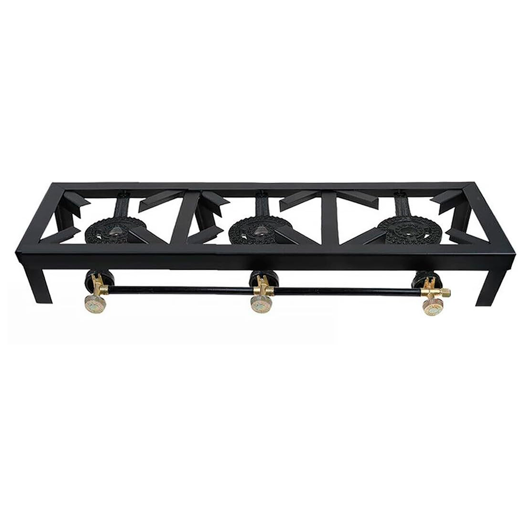 Estufa gas 3quemadores 67x24.5x11cm ht-sgb03