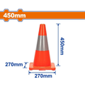 Cono Reflectivo 18" Con Collar Wadfow Wyj1A45