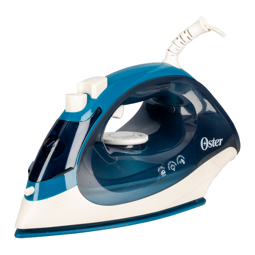 Plancha electrica vapor ceramica celeste