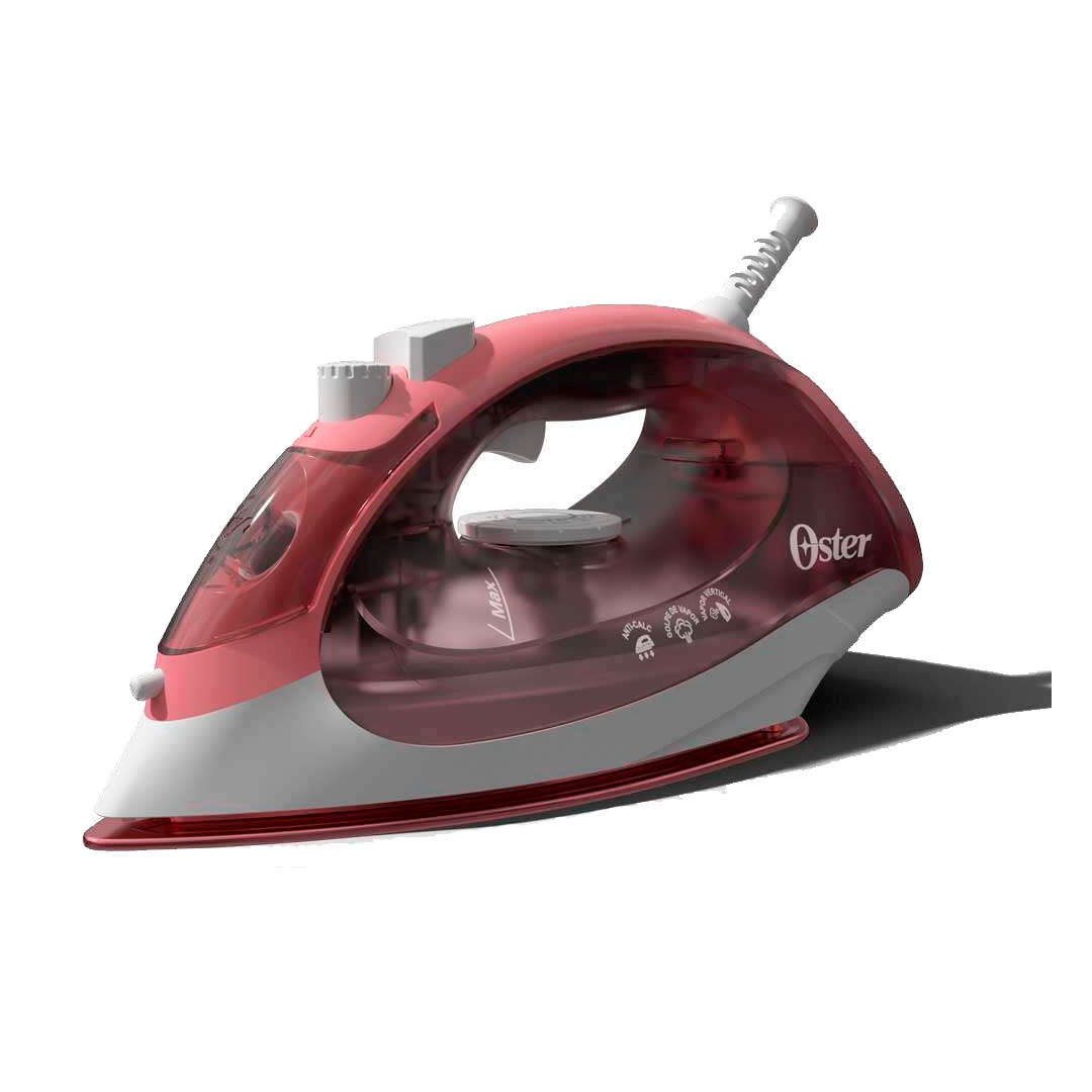 Plancha electrica vapor ceramica rosado oster