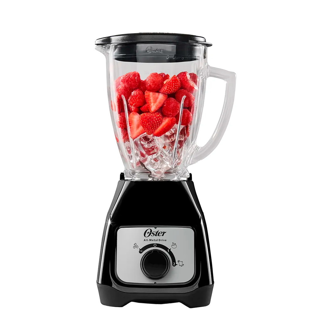 Licuadora 2-vel 1.5l vaso vidrio kag-brd negro