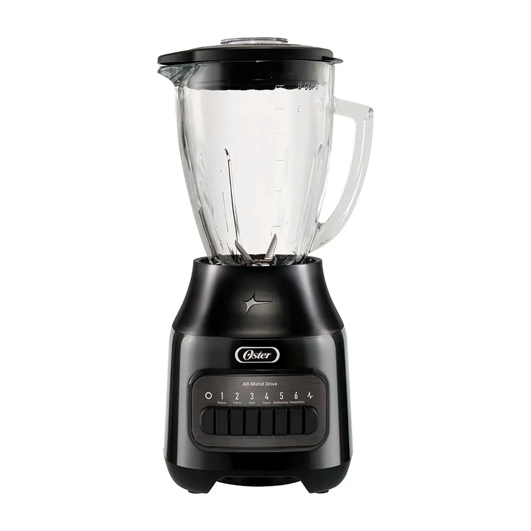Licuadora 6-vel 1.5l vaso vidrio 800w gbpb negro