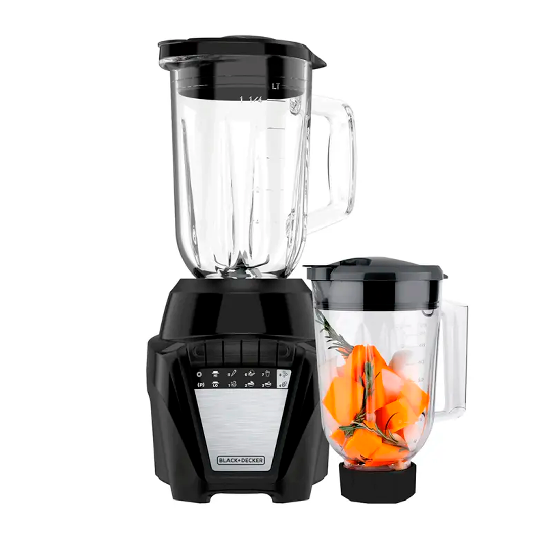 Licuadora 8-velocidades vaso plastico/vidrio 700w b&d 3bdla