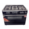 Estufa gas 5quemadores 96x66x83cm con horno d-9060