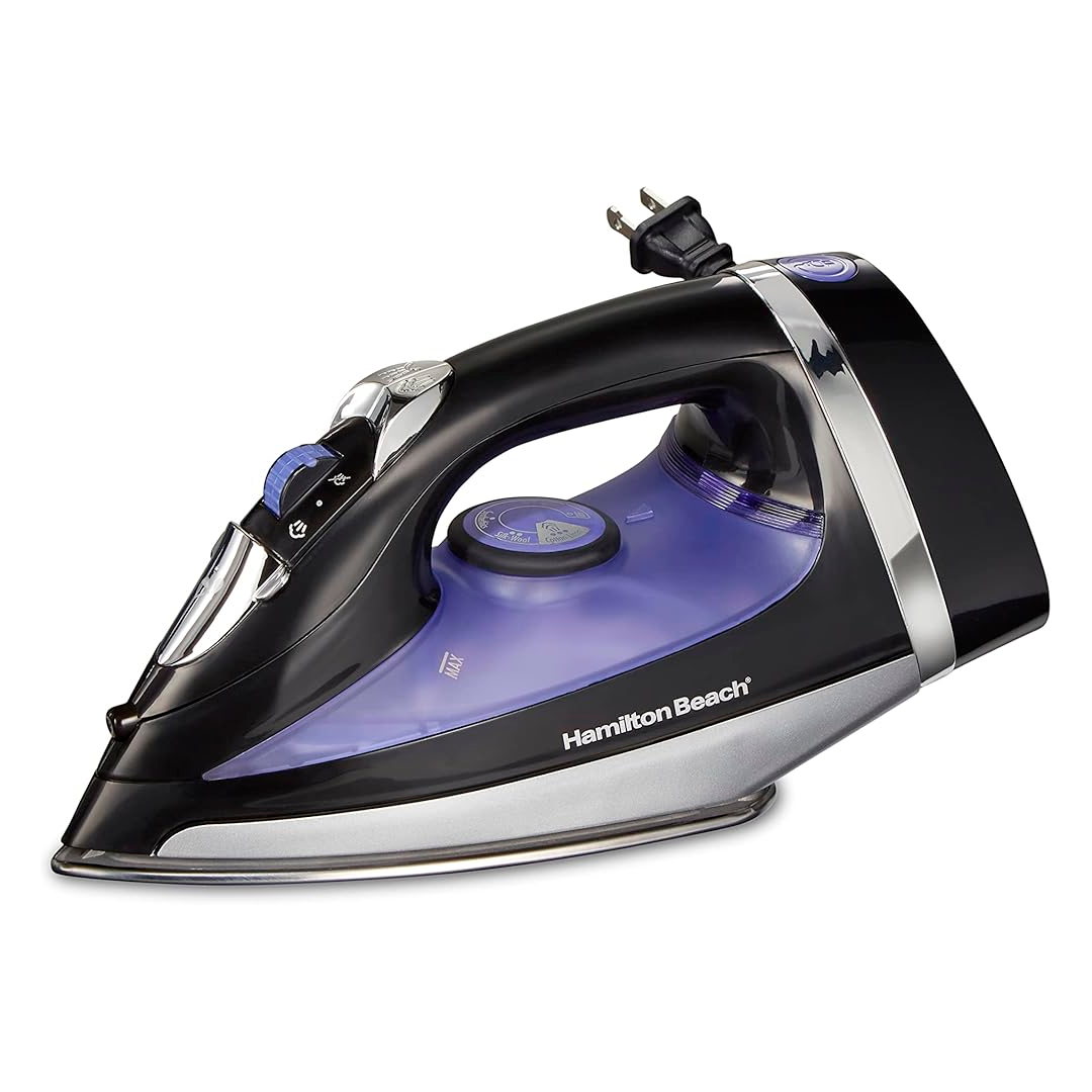 Plancha electrica vapor rectractil hamilton 4214