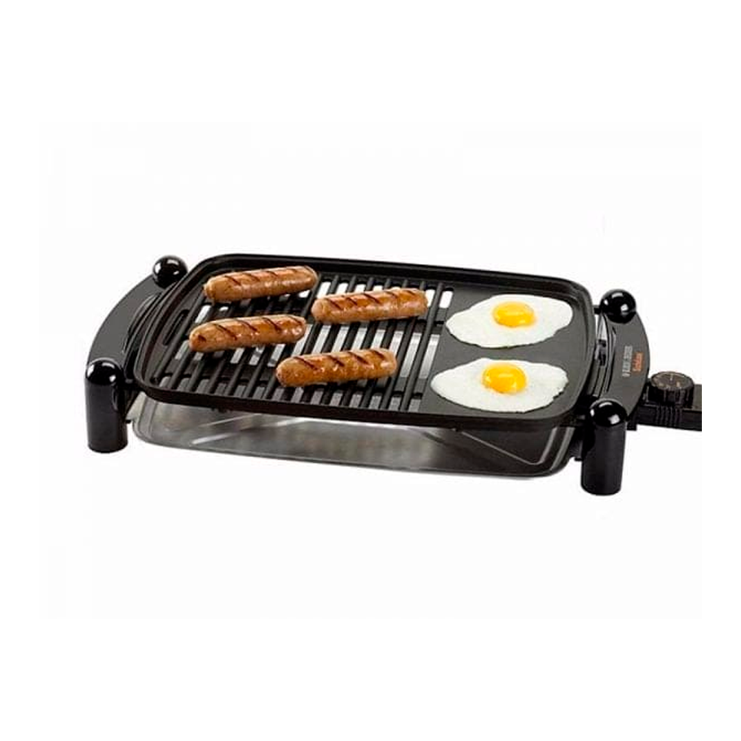 Plancha electrica para asar 1320w bd home ig201