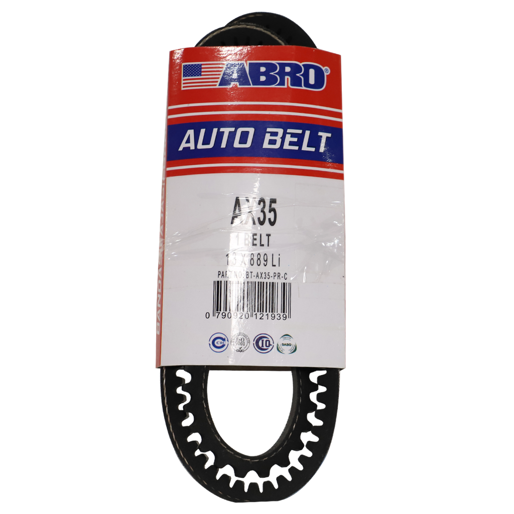Banda de hule para carro ax-35 dentada abro negra