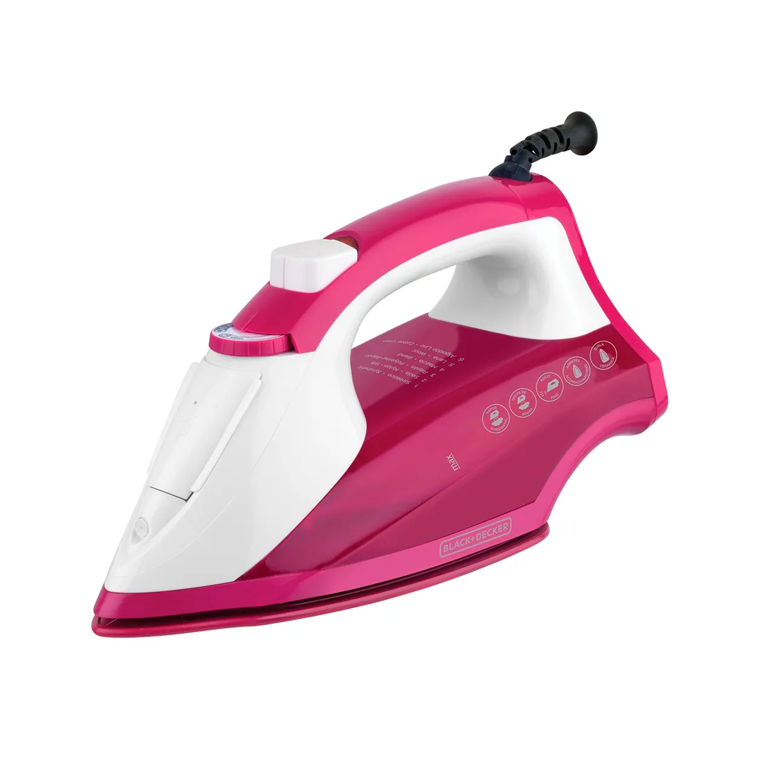Plancha electrica vapor 1200w b&d ir1850 rosa