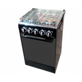 Estufa gas 20" 4quemadores con horno jk-20ab03 negro