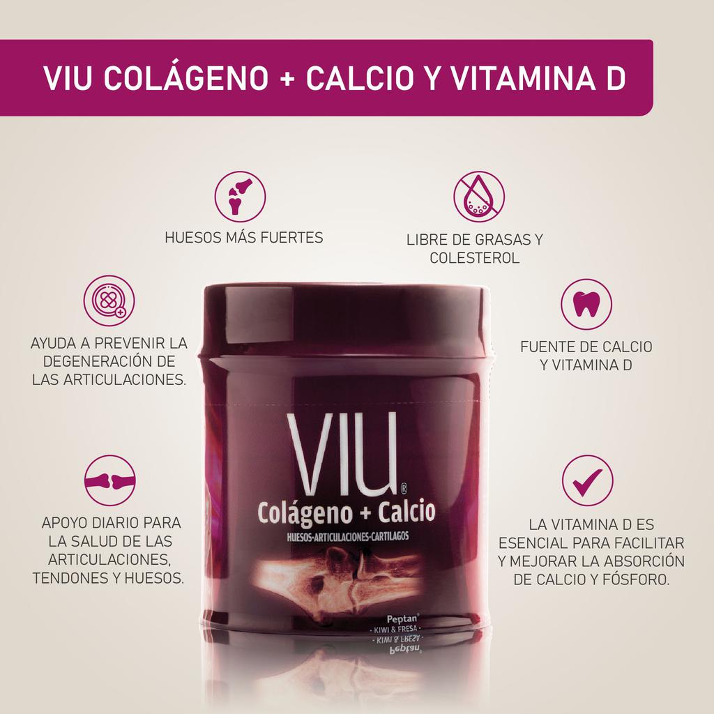 Viu Colágeno + Calcio Mezcla en Polvo 300 g