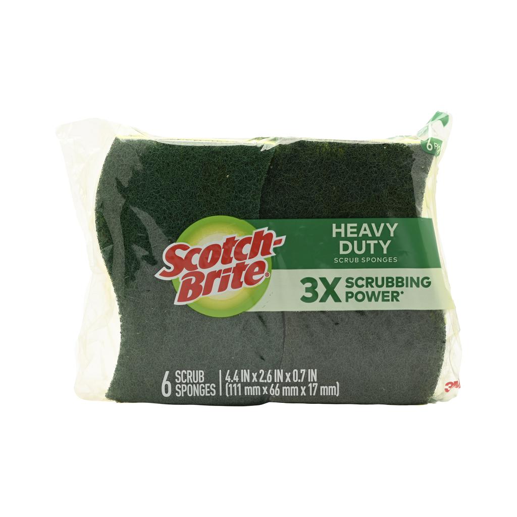 Scotch-Brite Esponja para Limpieza Pesada 6 Unidades