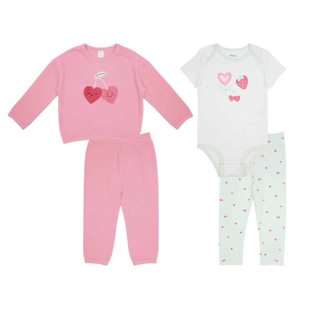 Pekkle Conjunto para Niña 4 Piezas