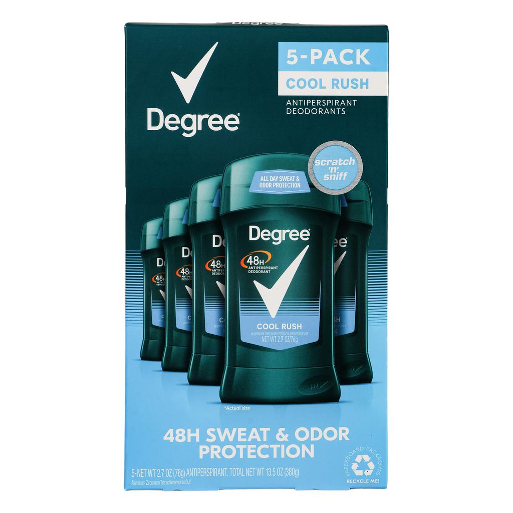 Degree Cool Rush Desodorante 5 Unidades / 76 g / 2.7 oz